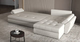 Colțar extensibil dumonde cu ladă de depozitare si sezut confortabil din spuma HR, Loana XL Enjoy Beige 335x185 cm Fabrica