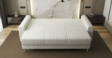 Canapea extensibilă dumonde cu ladă de depozitare si sezut confortabil din spuma HR, Kronos Ambience Alb 210x100 cm fabrica