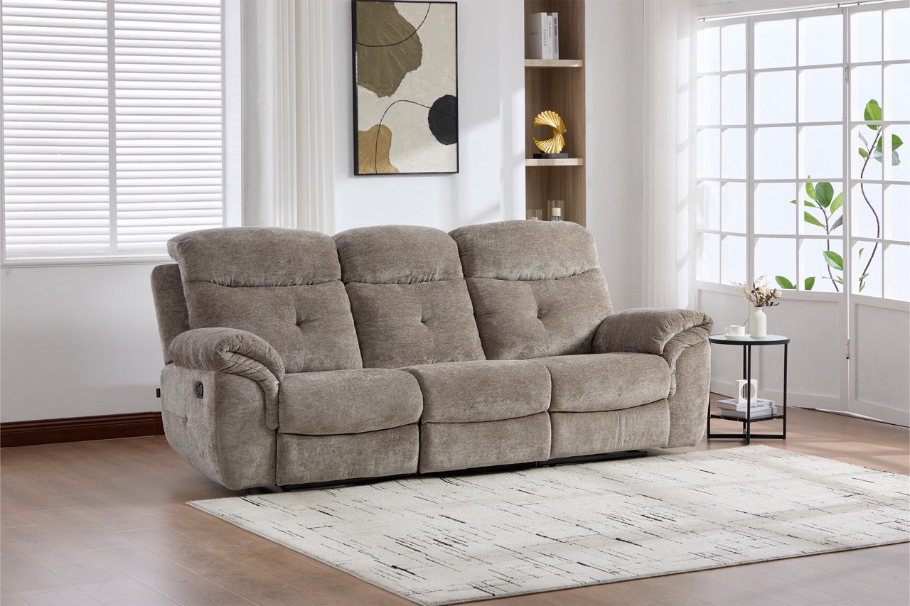 Canapea dumonde 3 locuri cu 2 reclinere manuale Norven 249x105 cm