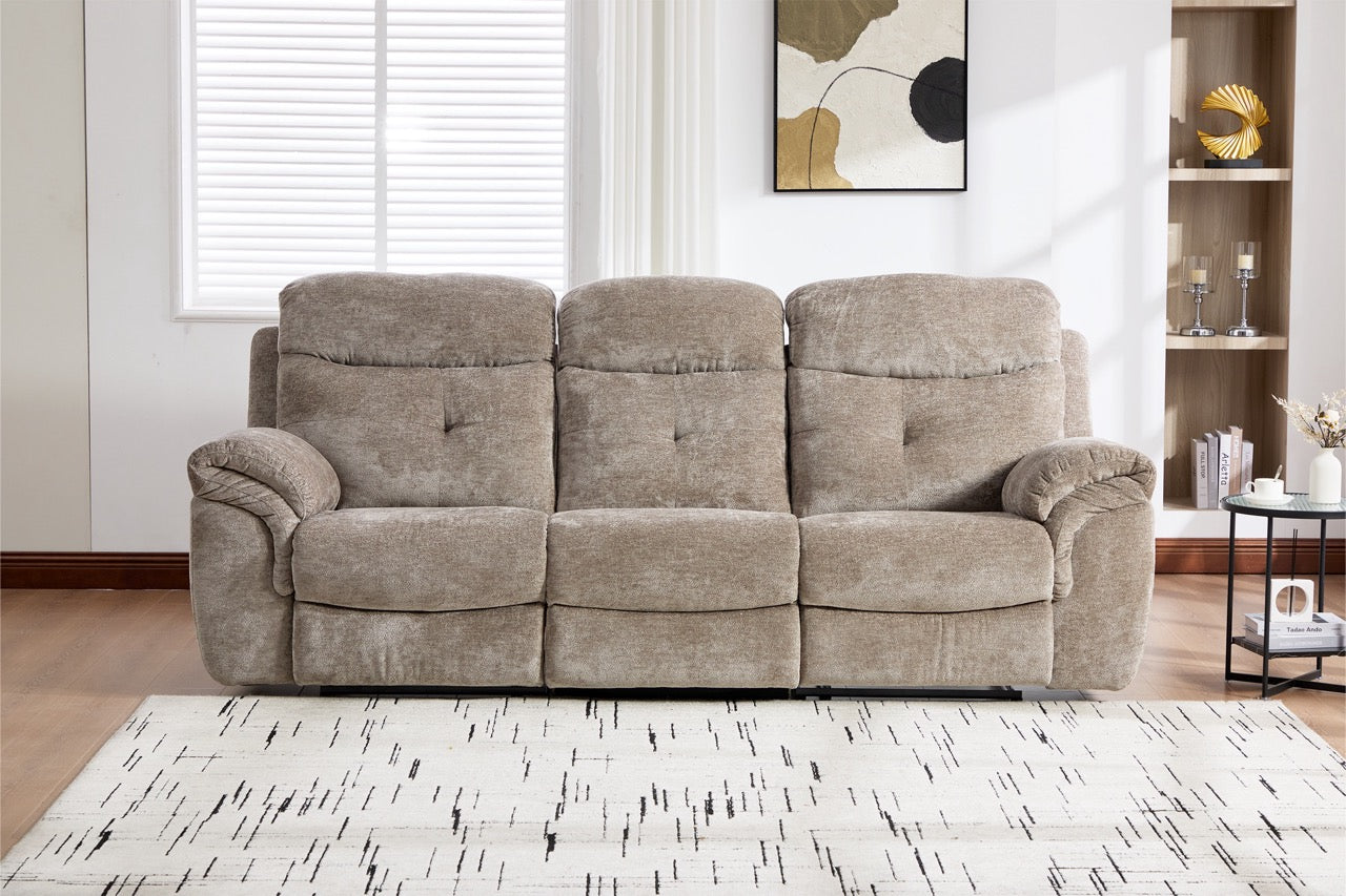 Canapea dumonde 3 locuri cu 2 reclinere manuale Norven 249x105 cm