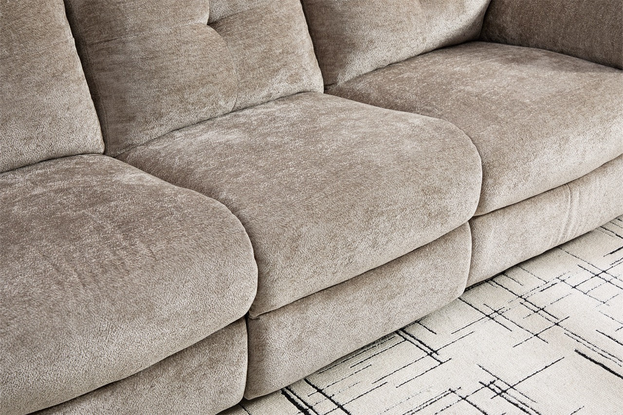 Canapea dumonde 3 locuri cu 2 reclinere manuale Norven 249x105 cm