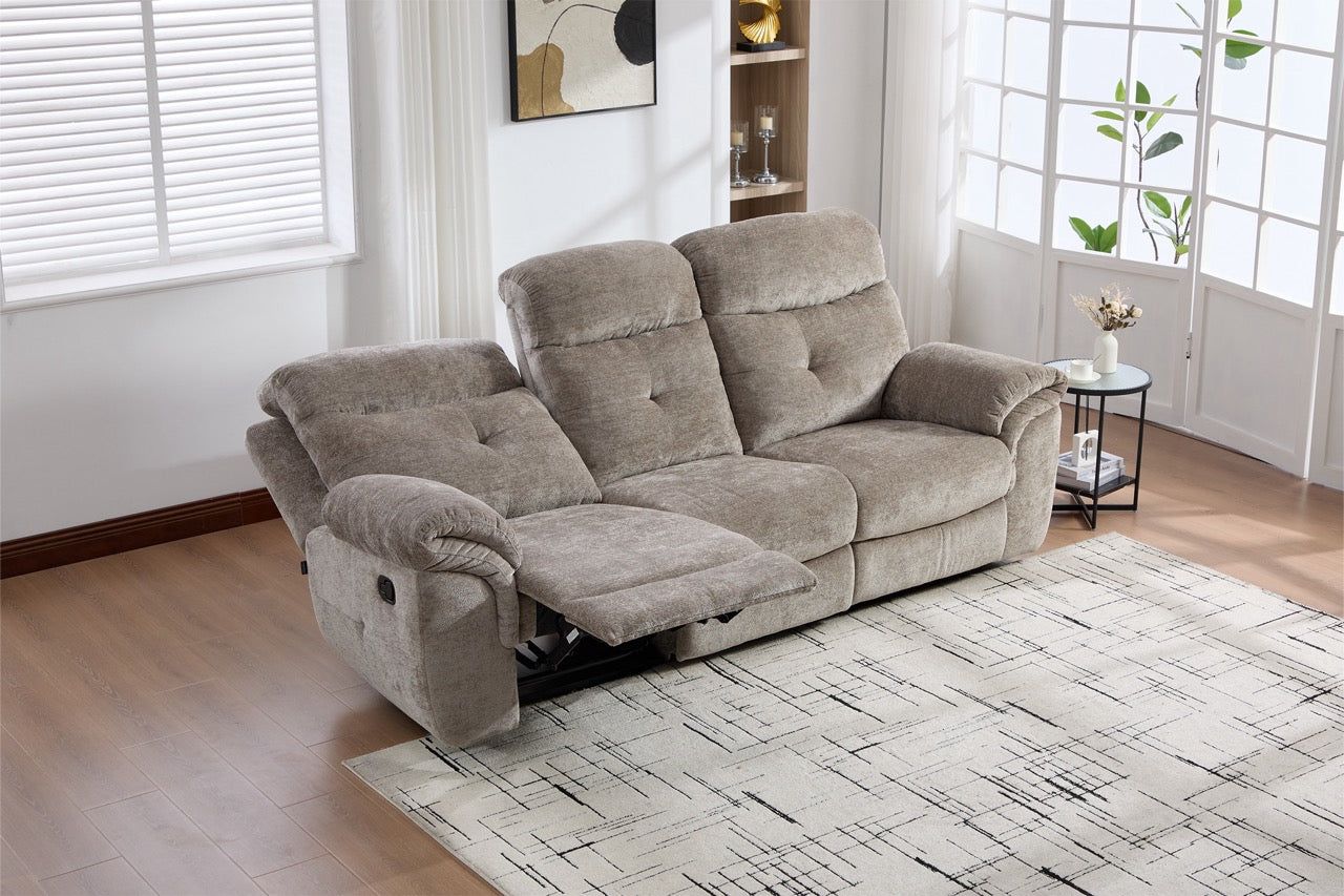 Canapea dumonde 3 locuri cu 2 reclinere manuale Norven 249x105 cm