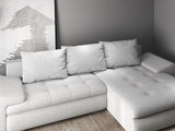 Colțar extensibil dumonde cu ladă de depozitare si sezut confortabil din spuma HR, Leonardo Euphoria Gri 255x193 cm II