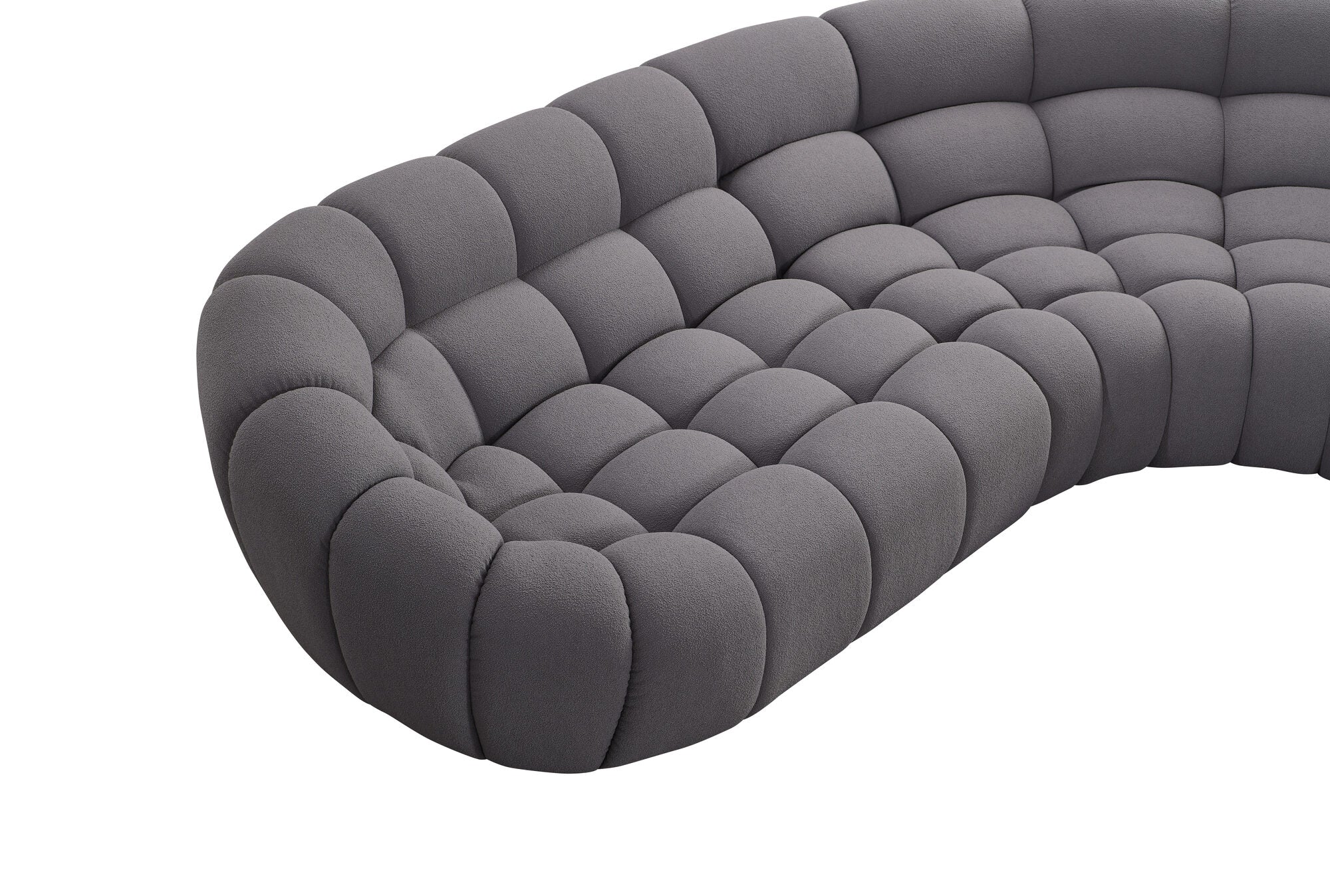 Canapea semirotunda dumonde cu șezut confortabil din spumă HR Bubble 375x120 cm