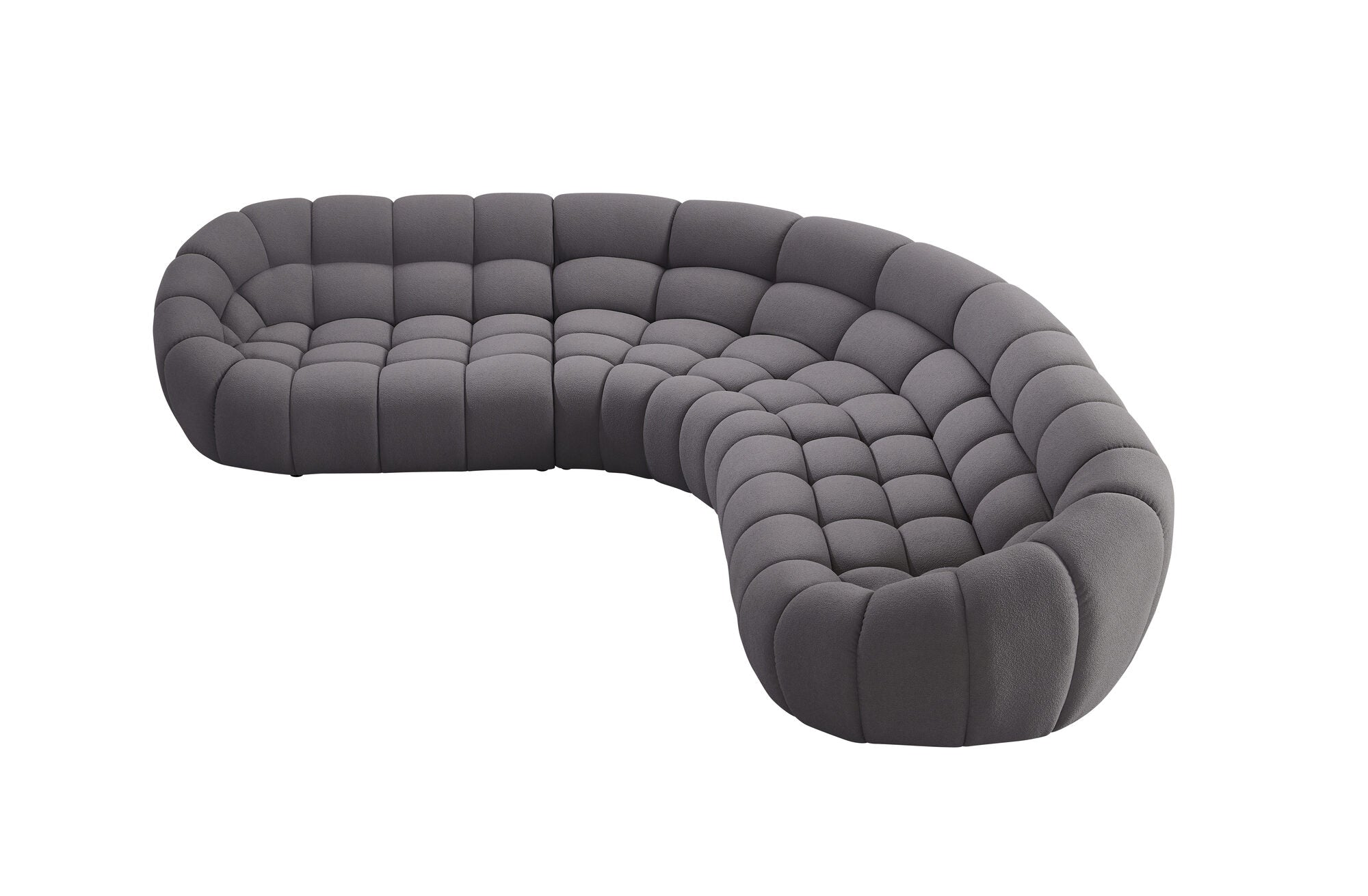 Canapea semirotunda dumonde cu șezut confortabil din spumă HR Bubble 375x120 cm