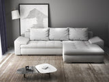 Colțar extensibil dumonde cu ladă de depozitare si sezut confortabil din spuma HR, Leonardo Euphoria Gri 255x193 cm II