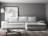 Colțar extensibil dumonde cu ladă de depozitare si sezut confortabil din spuma HR, Leonardo Euphoria Gri 255x193 cm II