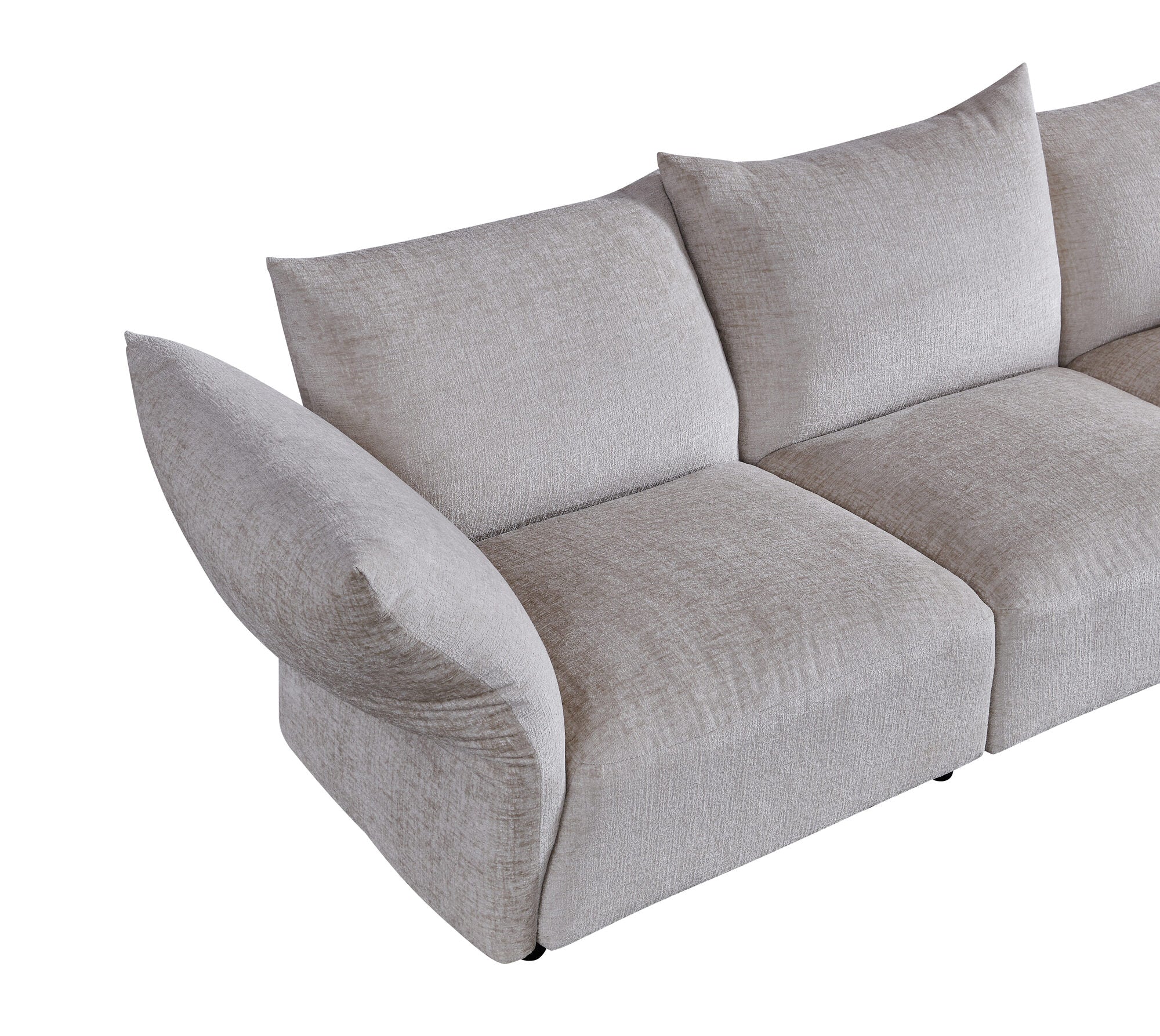 Canapea semirotunda dumonde cu șezut confortabil din spumă HR Vogue 460x131 cm