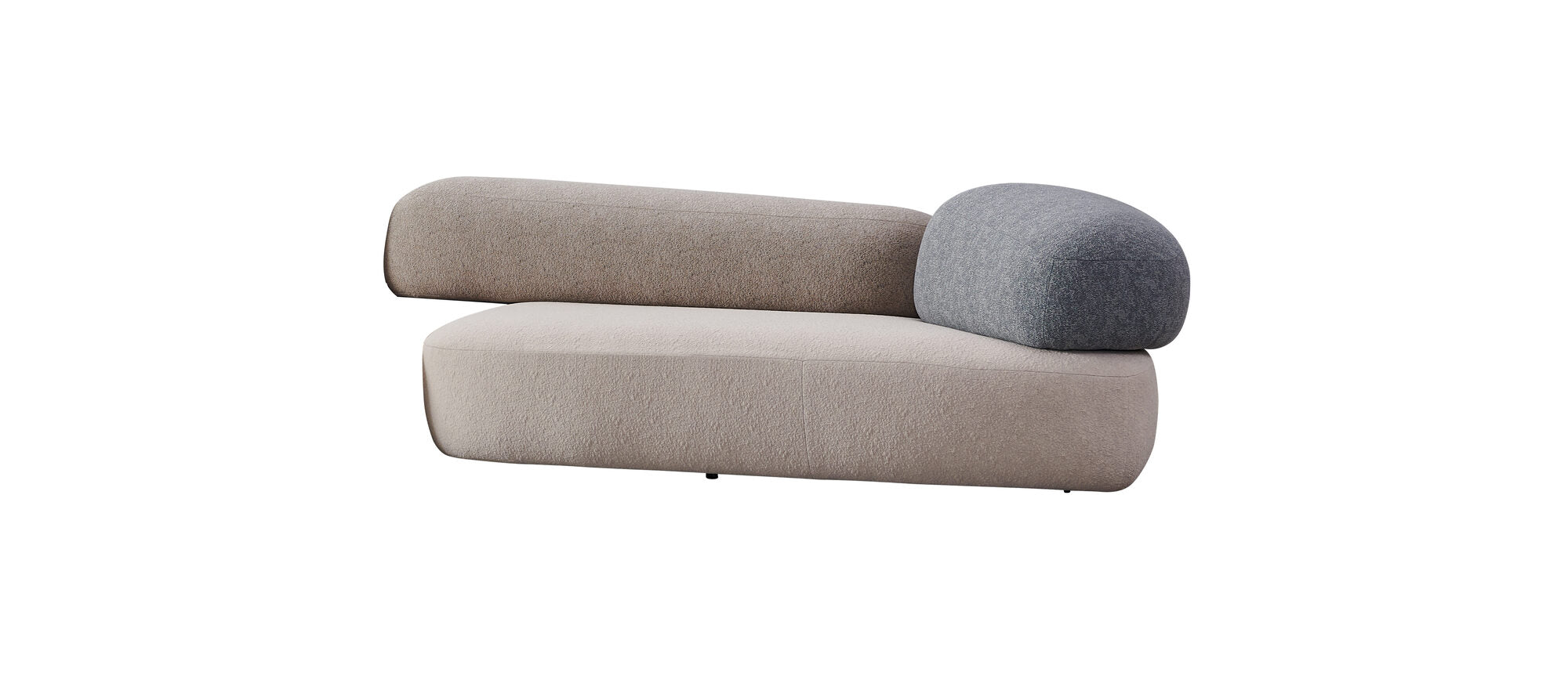 Canapea semirotunda dumonde cu șezut confortabil din spumă HR Ambra 390x150 cm