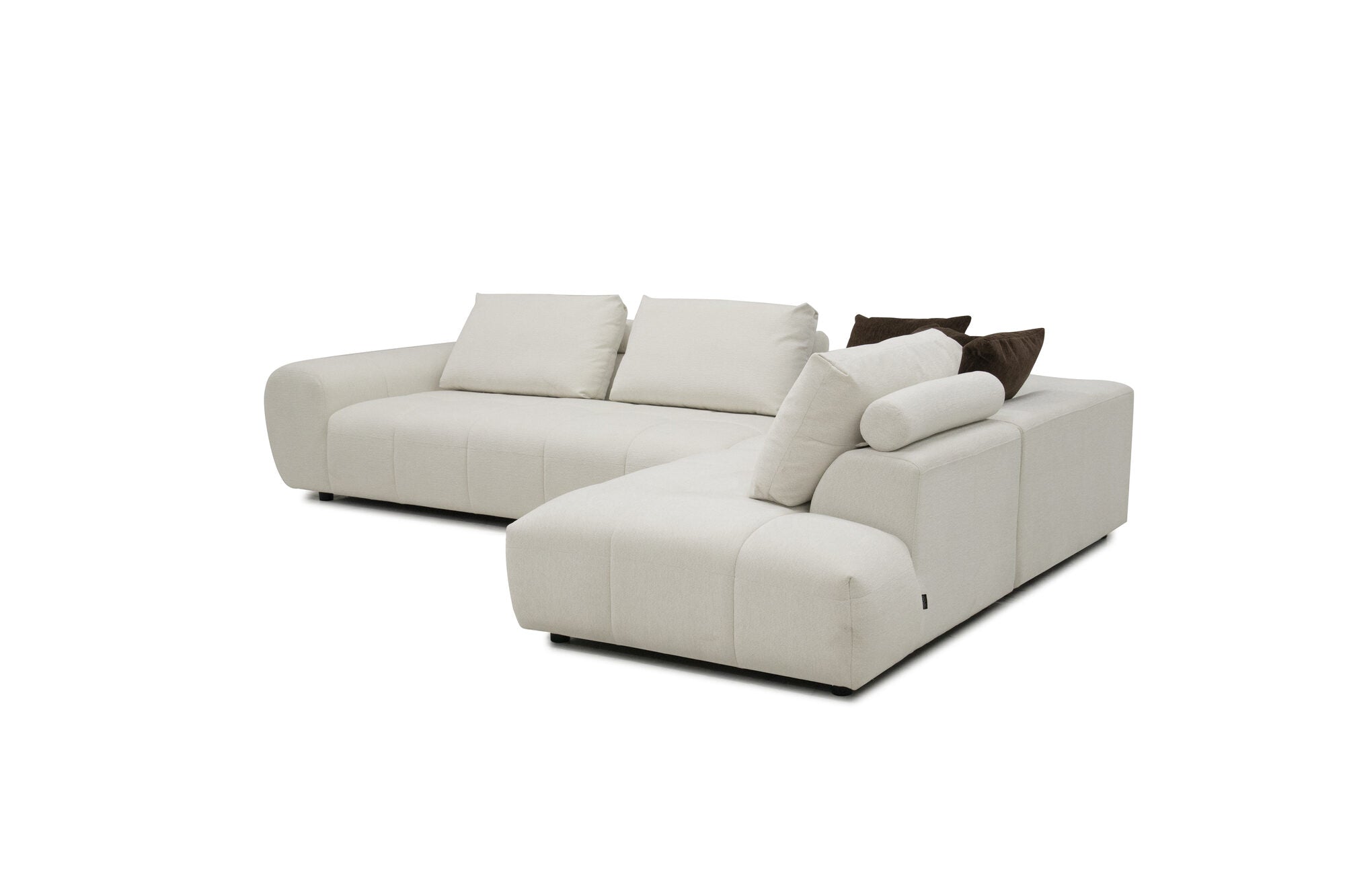 Colțar extensibil dumonde cu sezut confortabil din spuma HR Allure 325x107 cm