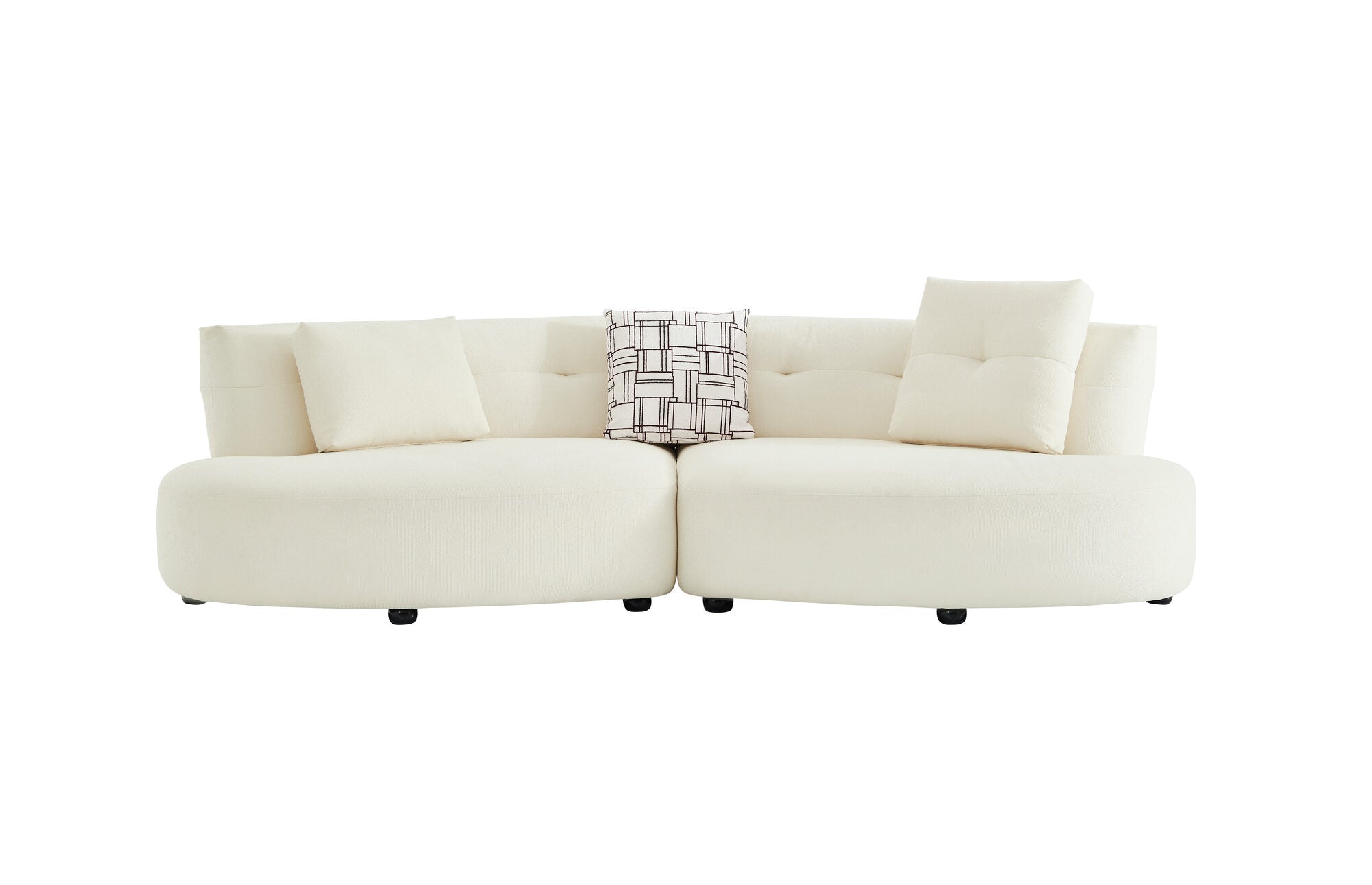 Canapea semirotunda dumonde cu șezut confortabil din spumă HR Vineto 280x140 cm