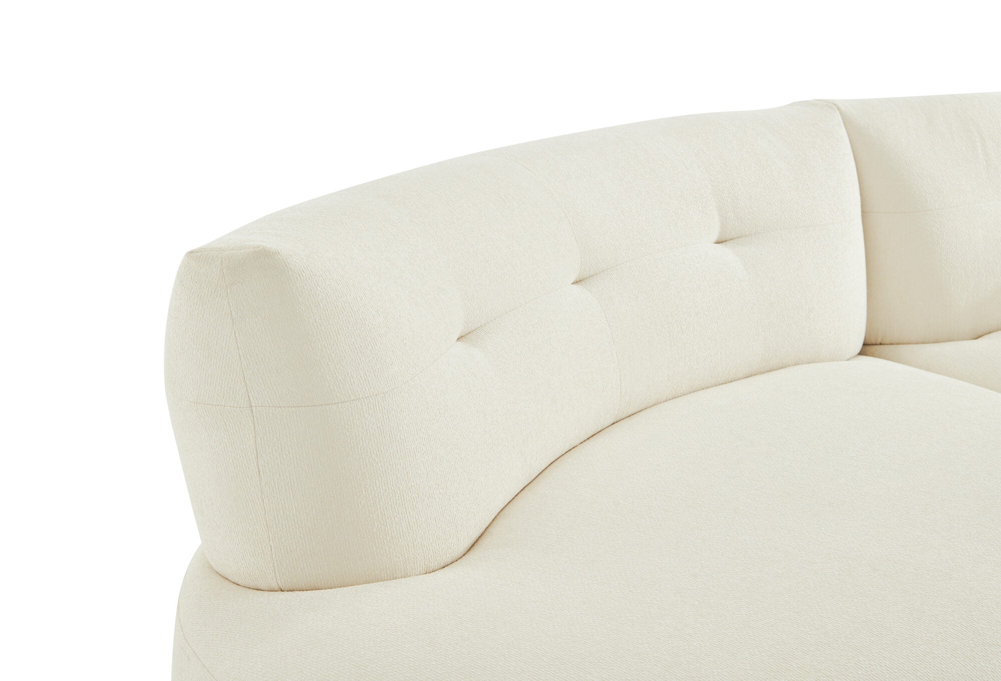 Canapea semirotunda dumonde cu șezut confortabil din spumă HR Vineto 280x140 cm