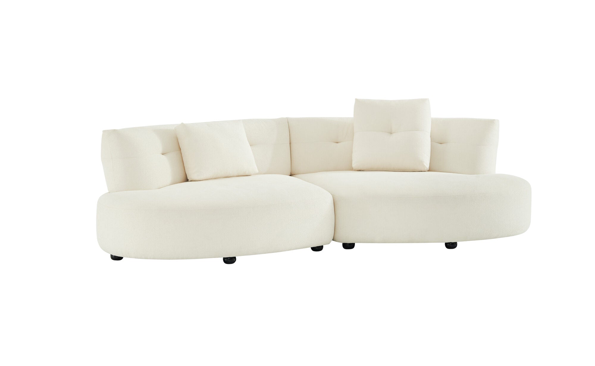 Canapea semirotunda dumonde cu șezut confortabil din spumă HR Vineto 280x140 cm