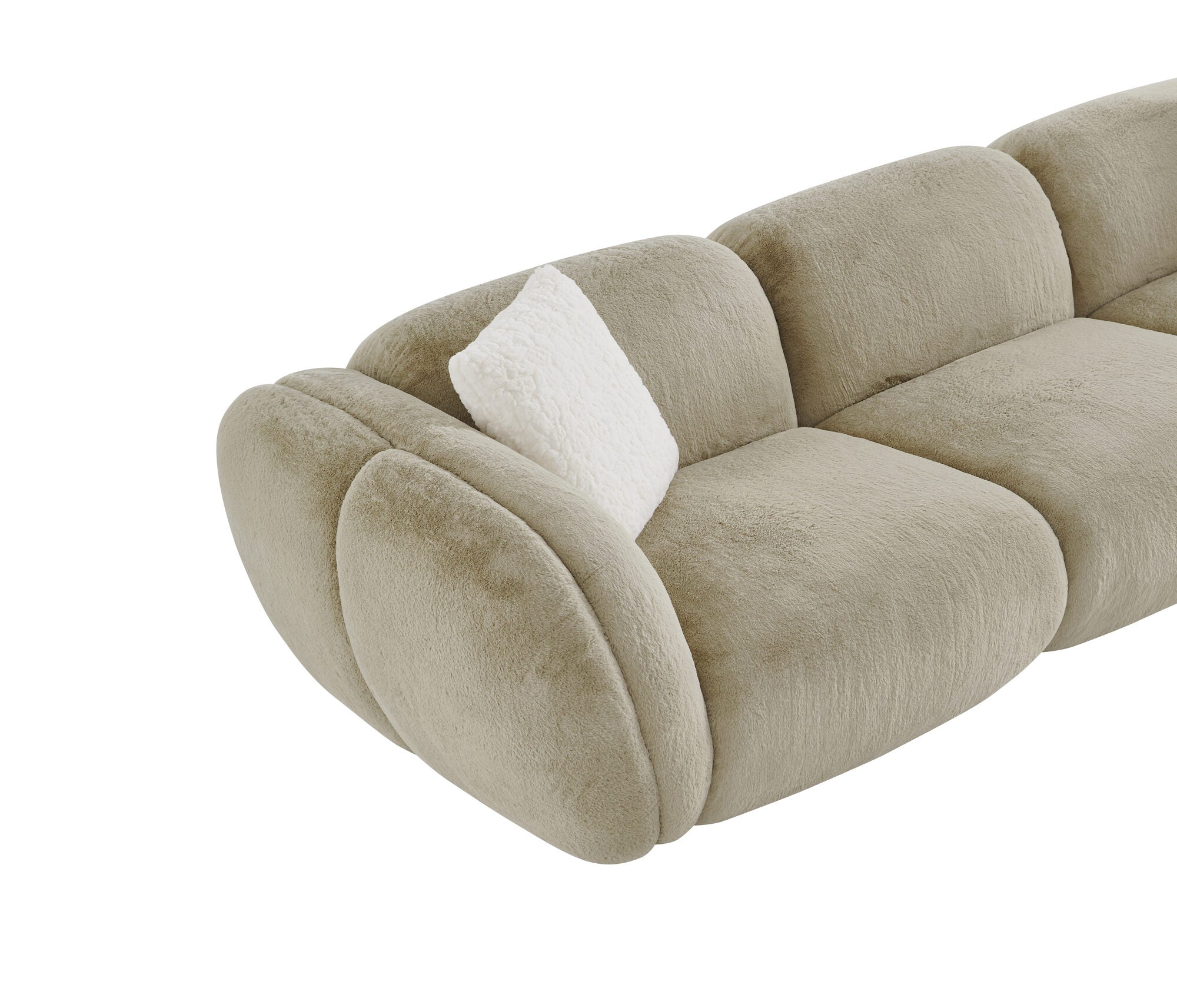 Canapea dumonde cu sezut confortabil din spuma HR Eternity 318x112 cm