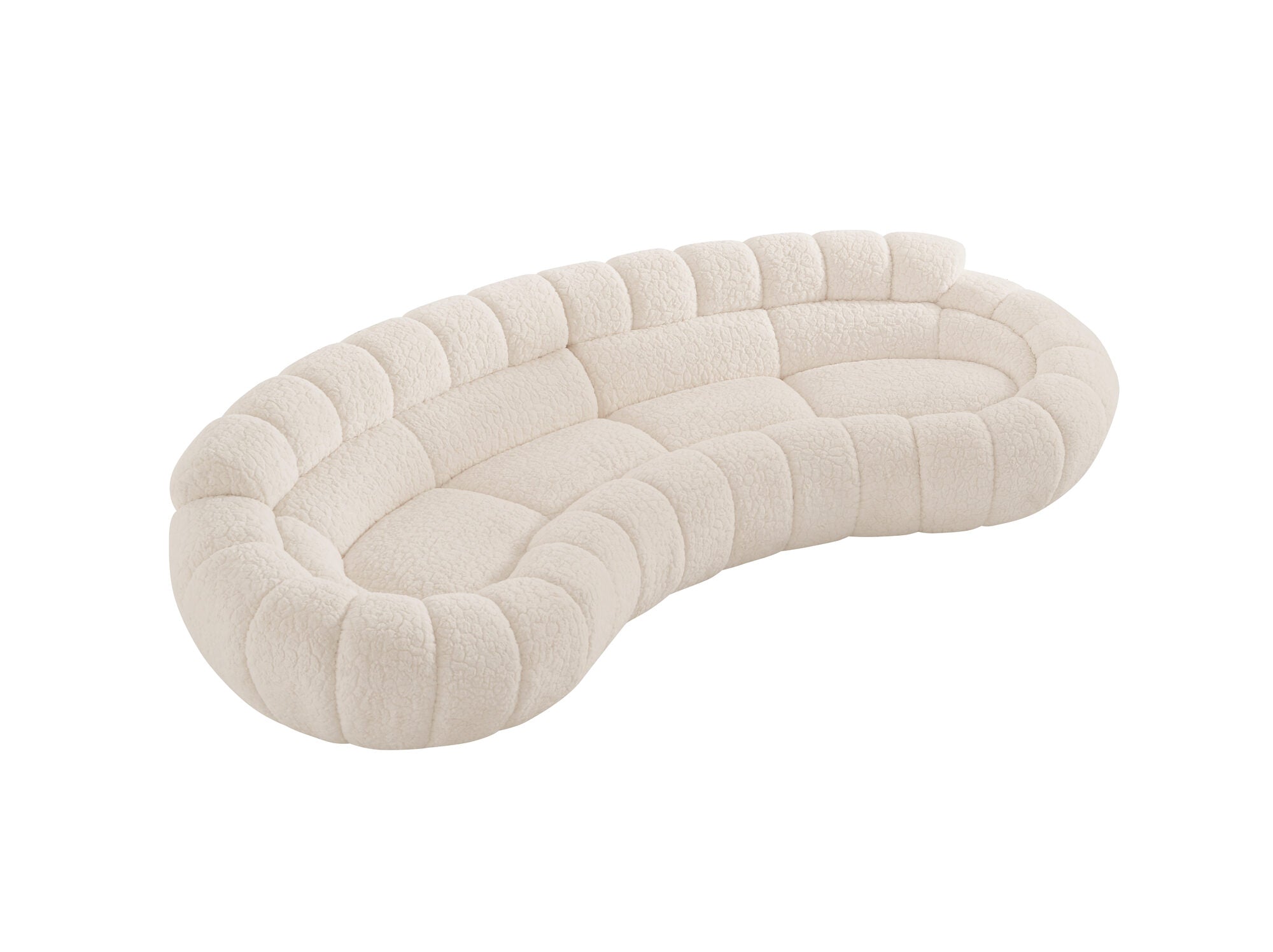 Canapea semirotunda dumonde cu șezut confortabil din spumă HR Layan 338x148 cm