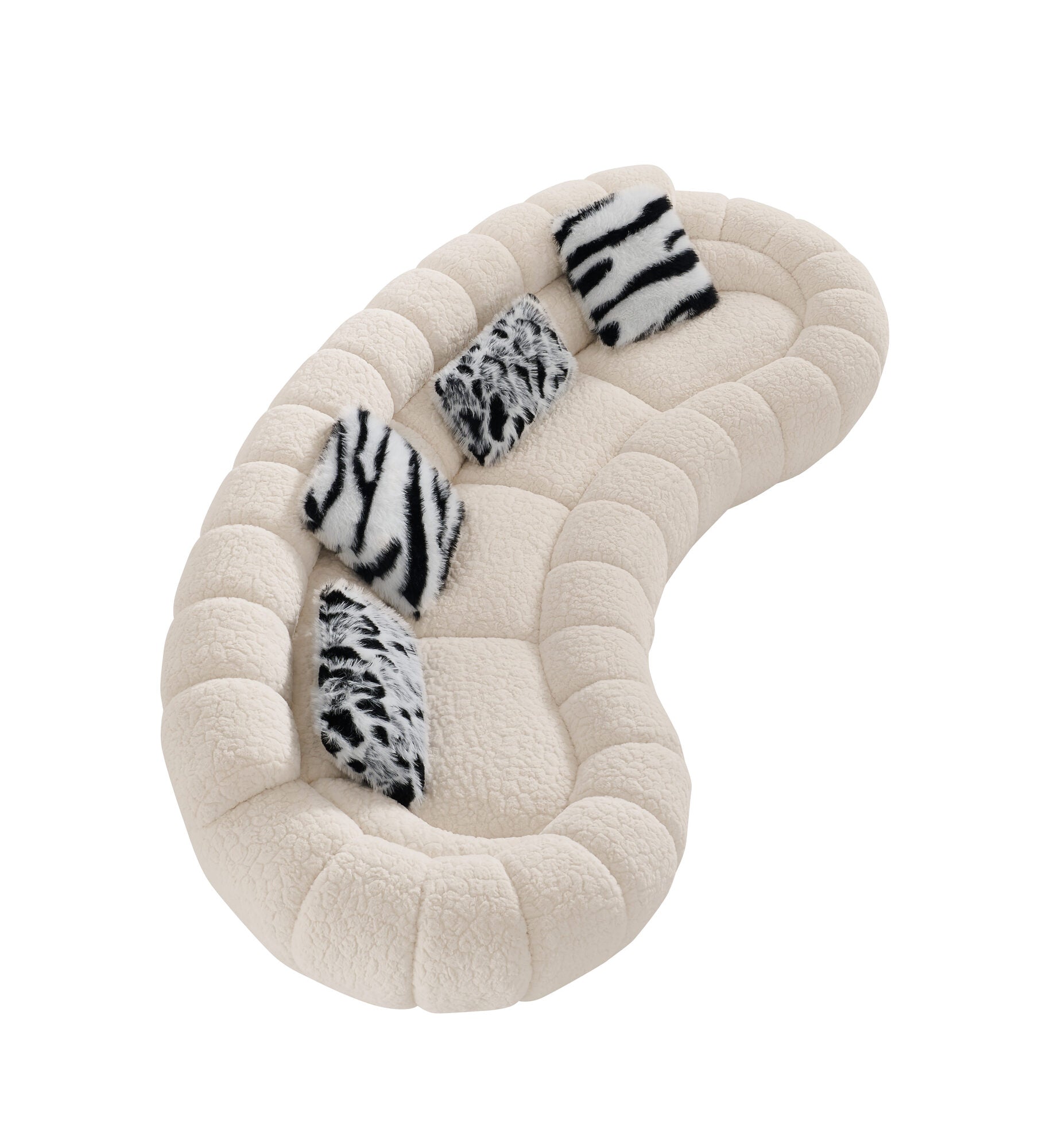 Canapea semirotunda dumonde cu șezut confortabil din spumă HR Layan 338x148 cm