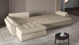 Colțar extensibil dumonde cu ladă de depozitare si sezut confortabil din spuma HR, Loana XL Enjoy Bej II 335x185 cm Fabrica
