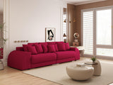 Canapea extensibilă dumonde cu 2 lăzi de depozitare si sezut confortabil din spuma HR, Verona Red Wine 310x100 cm Fabrica