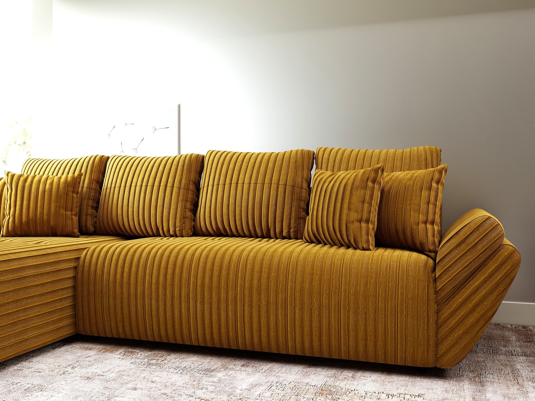 Coltar extensibil Berlin XL Ambience Mustar - Dumonde.ro | Dumonde