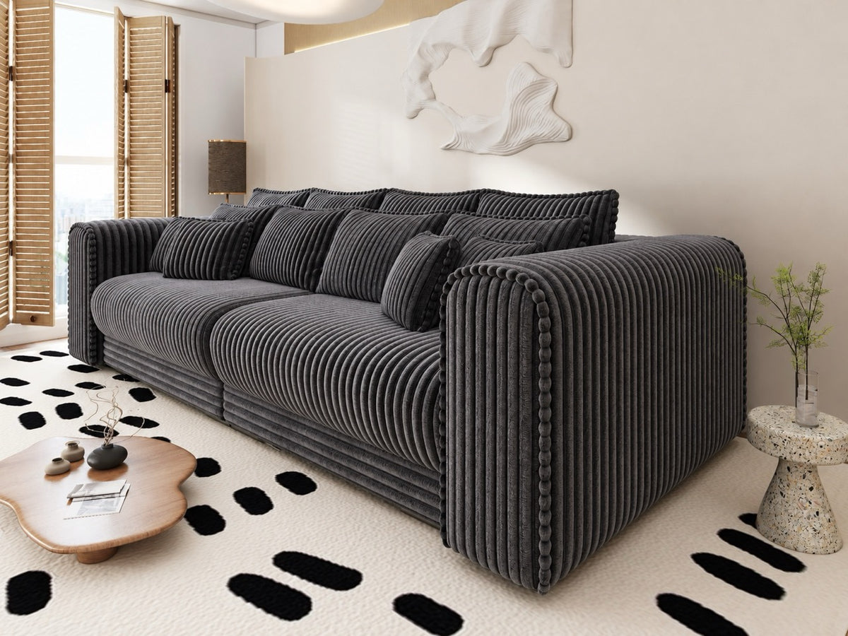 Canapea extensibilă dumonde cu ladă de depozitare Monaco XXL Tilia Grafit 290x120 cm