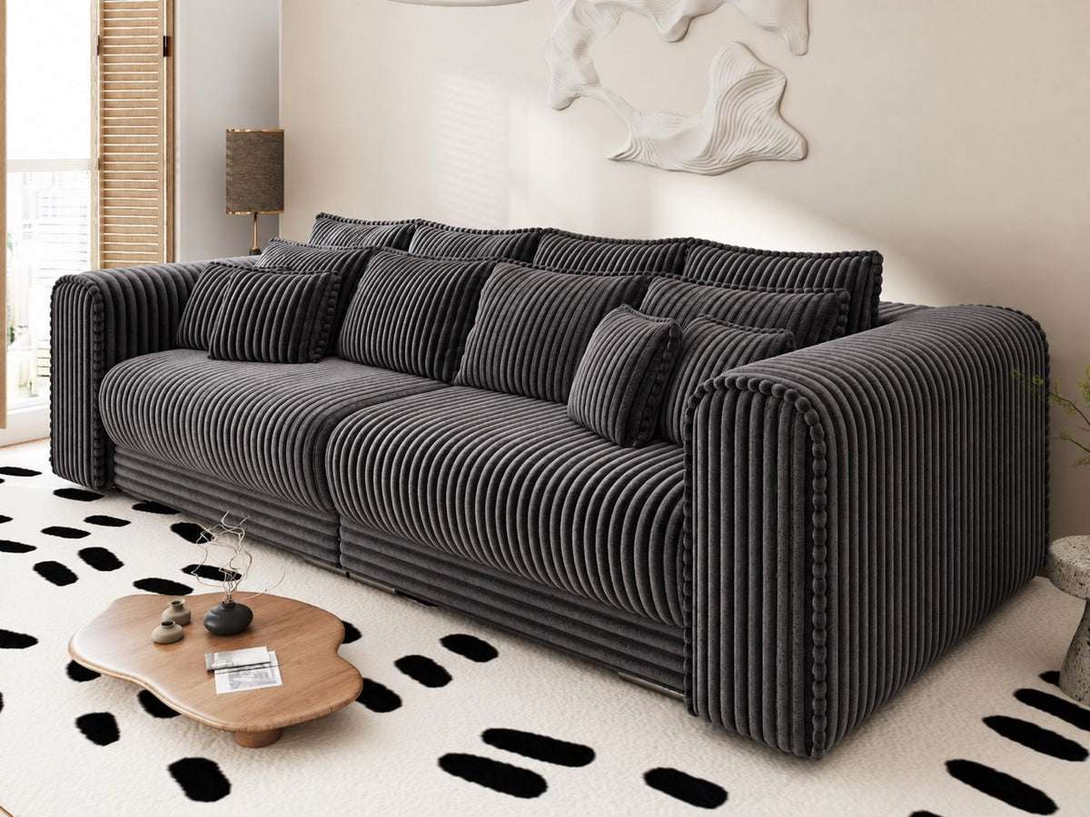 Canapea extensibilă dumonde cu ladă de depozitare Monaco XXL Tilia Grafit 290x120 cm