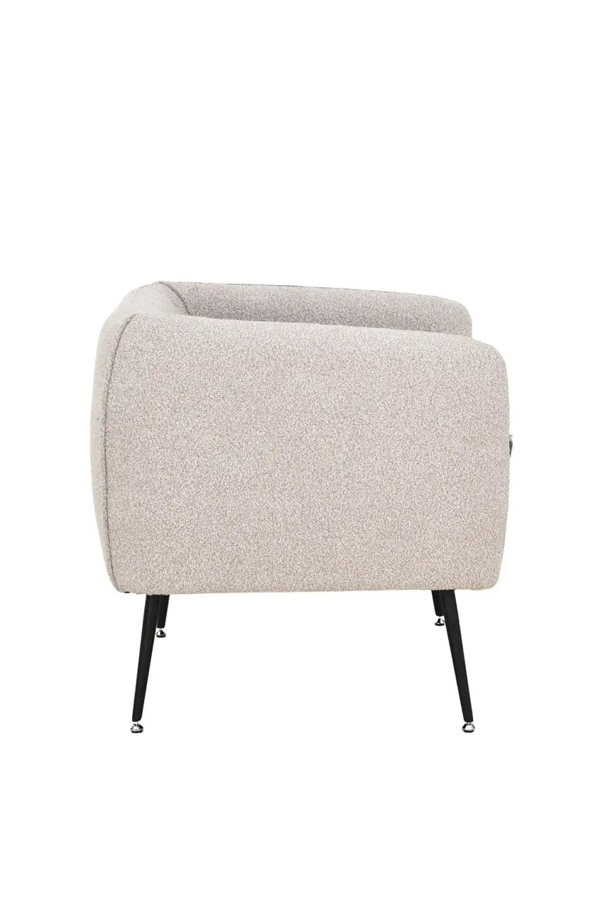 Fotoliu dumonde tapitat Gri modern Alonso 70x74cm ULK