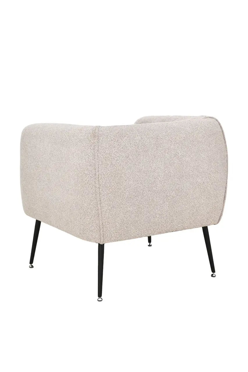 Fotoliu dumonde tapitat Gri modern Alonso 70x74cm ULK