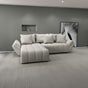 Colțar extensibil dumonde cu ladă de depozitare si sezut confortabil din spuma HR, Berlin Enjoy Bej 280x185 cm Fabrica