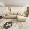 Colțar extensibil dumonde cu ladă de depozitare si sezut confortabil din spuma high-density, Berlin XL Enjoy Camel 350x185 cm II