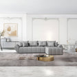 Colțar extensibil dumonde cu ladă de depozitare si sezut confortabil din spuma HR, Berlin XL Enjoy Lux Grey 350x185 cm II Fabrica