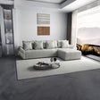 Colțar extensibil dumonde cu ladă de depozitare si sezut confortabil din spuma HR, Berlin XL Zoom Pearl 350x185 cm II Fabrica