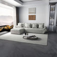 Colțar extensibil dumonde cu ladă de depozitare si sezut confortabil din spuma HR, Berlin XL Zoom Pearl 350x185 cm Fabrica
