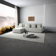 Colțar extensibil dumonde cu ladă de depozitare si sezut confortabil din spuma HR, Berlin XL Ambience Ivory 350x185 cm Fabrica
