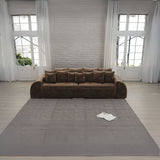 Canapea extensibilă dumonde cu 2 lăzi de depozitare si sezut confortabil din spuma HR, Big Sofa Verona Madagaskar Brown 310x100 cm Fabrica
