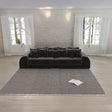 Canapea extensibilă dumonde cu 2 lăzi de depozitare si sezut confortabil din spuma HR, Big Sofa Verona Tobago Anthracit 310x100 cm Fabrica
