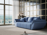 Canapea extensibilă dumonde cu ladă de depozitare si sezut confortabil din spuma HR, Berlin Blue 250x100 cm Fabrica