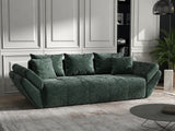 Canapea extensibilă dumonde cu ladă de depozitare si sezut confortabil din spuma HR, Euphoria Green 250x100 cm Fabrica