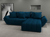 Colțar extensibil dumonde cu ladă de depozitare si sezut confortabil din spuma HR, Berlin Enjoy Verde Petrol 280x185 cm II Fabrica