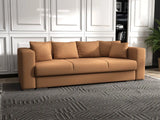 Canapea extensibilă dumonde cu ladă de depozitare si sezut confortabil din spuma HR, Gloria Orange 240x100 cm Fabrica