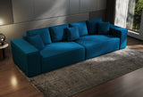 Canapea extensibilă dumonde cu ladă de depozitare si sezut confortabil din spuma HR, Dream Enjoy Verde Petrol 310x100 cm Fabrica