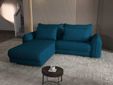Colțar extensibil dumonde cu ladă de depozitare si sezut confortabil din spuma HR, Denver Enjoy Verde Petrol 275x185 cm Fabrica