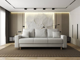 Canapea extensibilă dumonde cu ladă de depozitare si sezut confortabil din spuma HR, Kronos Euphoria Alb 210x100 cm fabrica