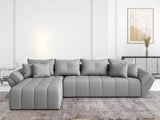 Colțar extensibil dumonde cu ladă de depozitare si sezut confortabil din spuma HR, Berlin XL Enjoy Lux Grey 350x185 cm Fabrica