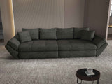 Canapea extensibilă dumonde cu ladă de depozitare si sezut confortabil din spuma HR, Loana Enjoy Negru 300x100 cm Fabrica