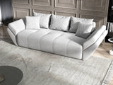 Canapea extensibilă dumonde cu ladă de depozitare si sezut confortabil din spuma HR, Euphoria Grey 250x100 cm Fabrica
