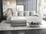 Colțar extensibil dumonde cu ladă de depozitare si sezut confortabil din spuma HR, Verona Zoom Gri 290x185 cm Fabrica