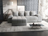 Colțar extensibil dumonde cu ladă de depozitare si sezut confortabil din spuma HR, Verona Euphoria Gri 290x185 cm Fabrica