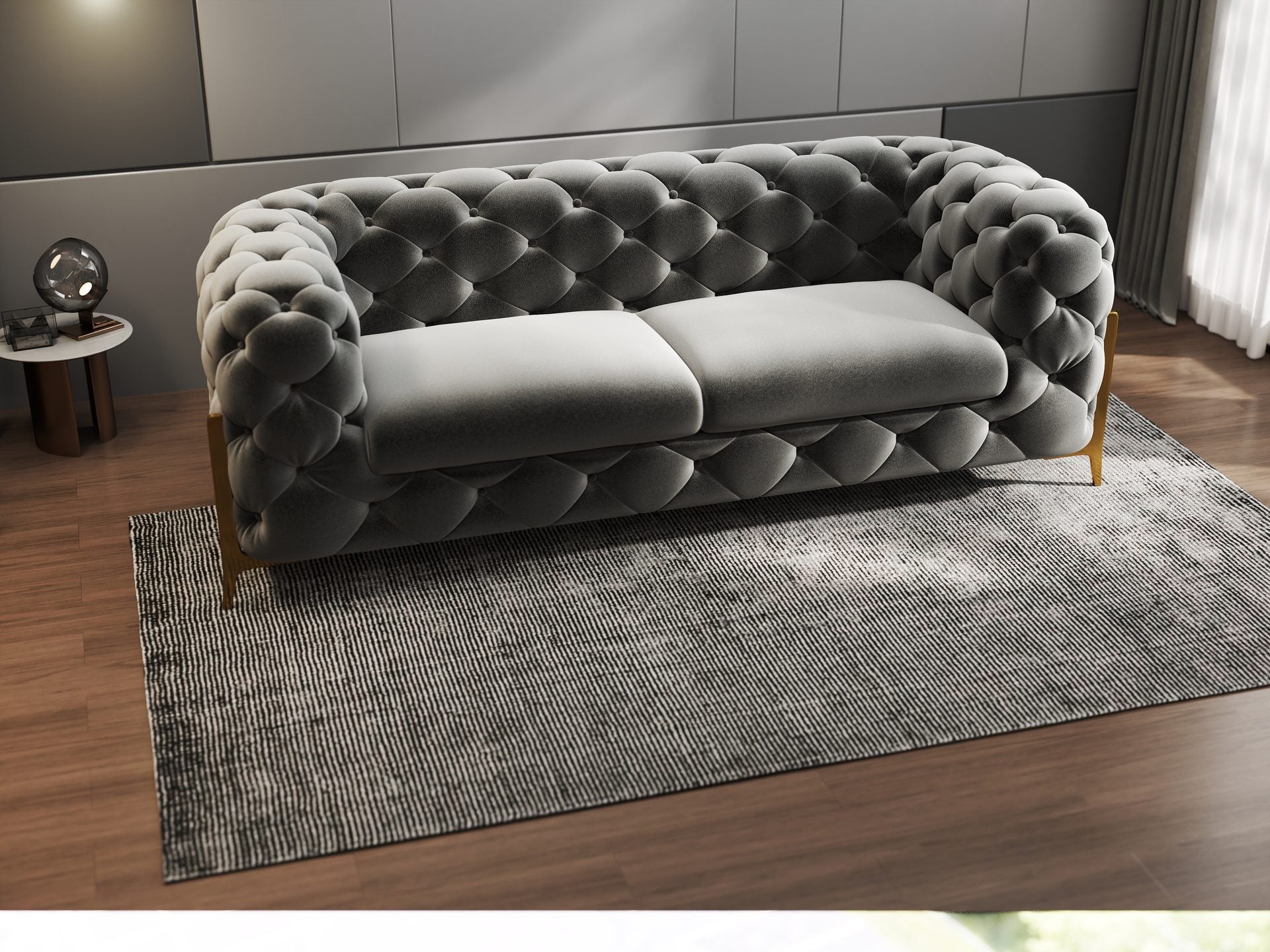 Canapea Dumonde Chelsea Bis SOFA 2.5 OS., ROYAL 27 -gri (ROP A109)
