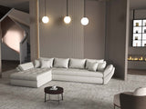 Colțar extensibil dumonde cu ladă de depozitare si sezut confortabil din spuma HR, Loana XL Enjoy Beige 335x185 cm Fabrica