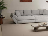 Canapea extensibilă dumonde cu ladă de depozitare si sezut confortabil din spuma HR, Loana Euphoria Gri 300x100 cm Fabrica